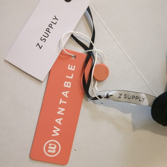 Z Supply The Front Crew Tee Women's Black Tie-Front Women's Top ,NWT Size L - Picture 4 of 5